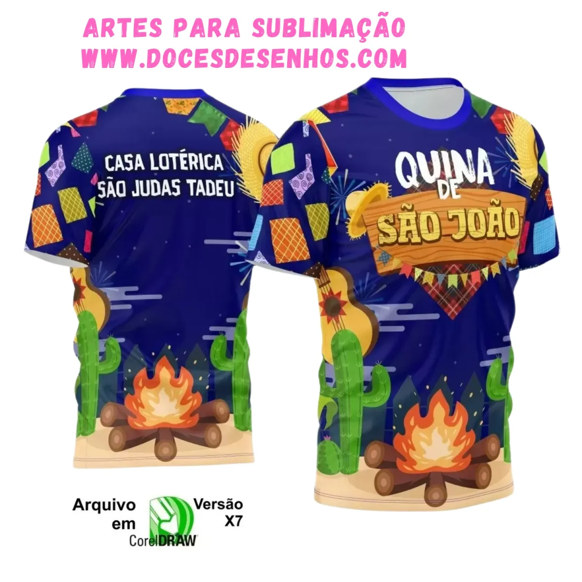 Arte Estampa Camiseta Arraiá 2025 Arte Estampa Camiseta Arraiá 2025