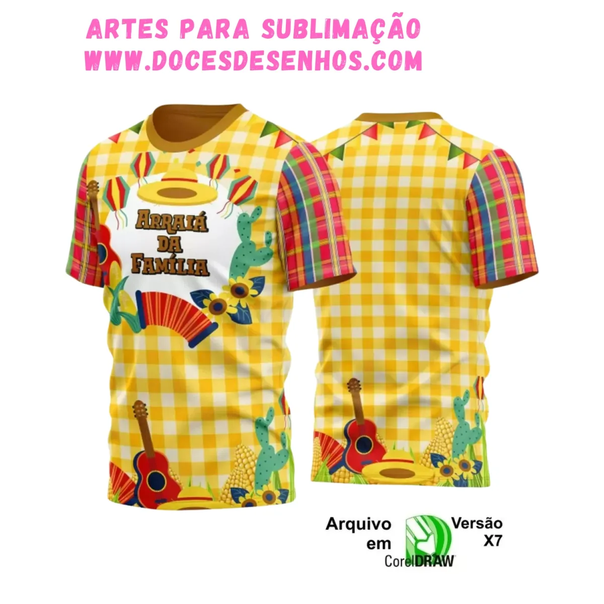 Arte Estampa Camiseta Arraiá 2025 Arte Estampa Camiseta Arraiá 2025