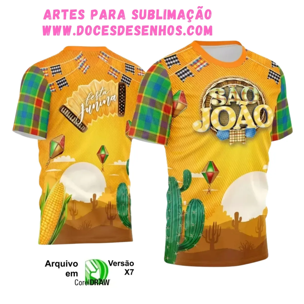 Arte Estampa Camiseta Arraiá 2025 Arte Estampa Camiseta Arraiá 2025