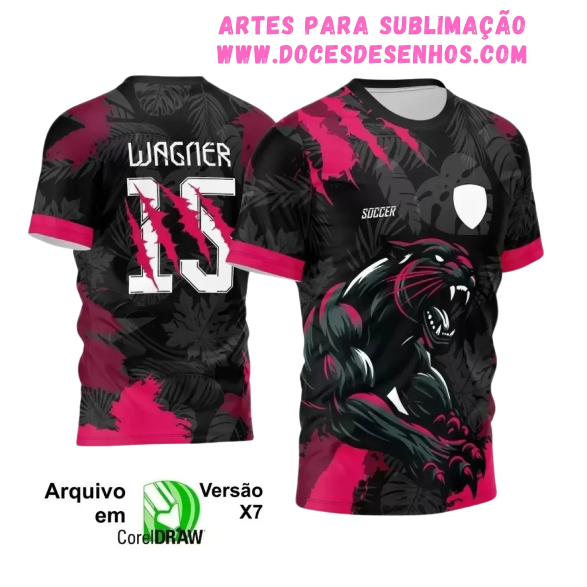 Interclasse Camiseta 2025: Pantera para Estampa Escolar Interclasse Camiseta 2025: Pantera para Estampa Escolar