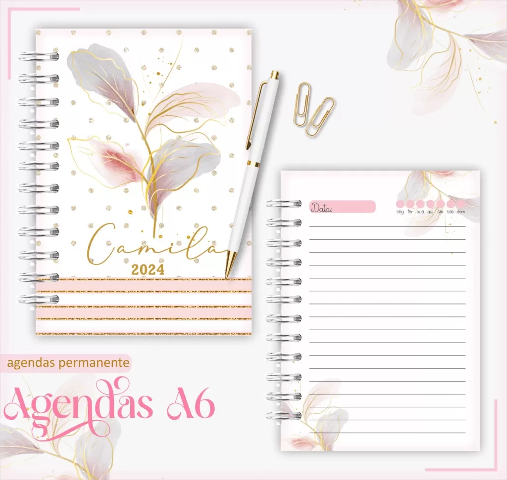 Agenda diária A5 2024 Signos - Mercado de arte – Mercado de Arte