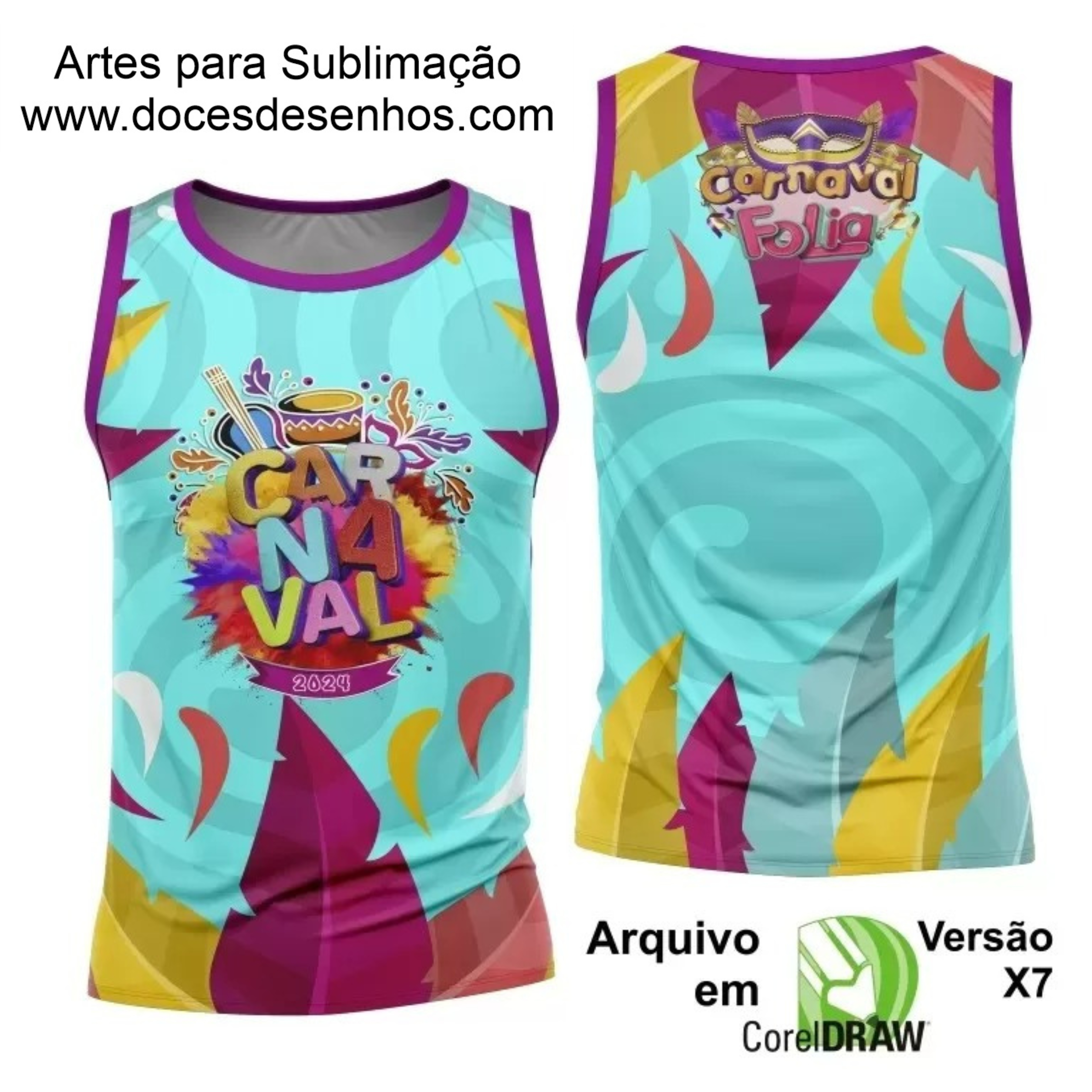 Arte Camisa Bloco Abadá Sublimação Carnaval 2024 - Modelo 109 Arte Camisa Bloco Abadá Sublimação Carnaval 2024 - Modelo 109