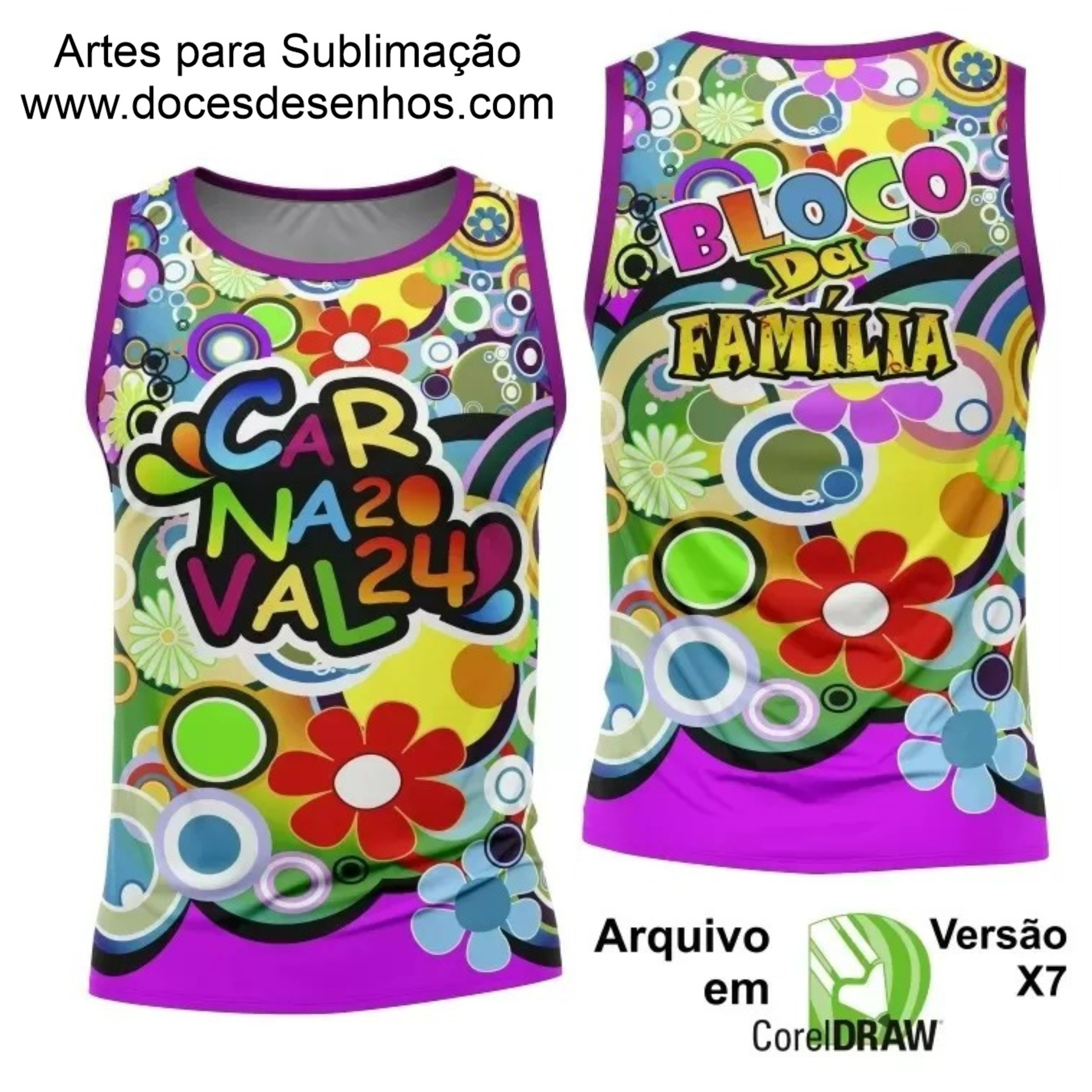 Arte Camisa Bloco Abadá Sublimação Carnaval 2024 - Modelo 75 Arte Camisa Bloco Abadá Sublimação Carnaval 2024 - Modelo 75