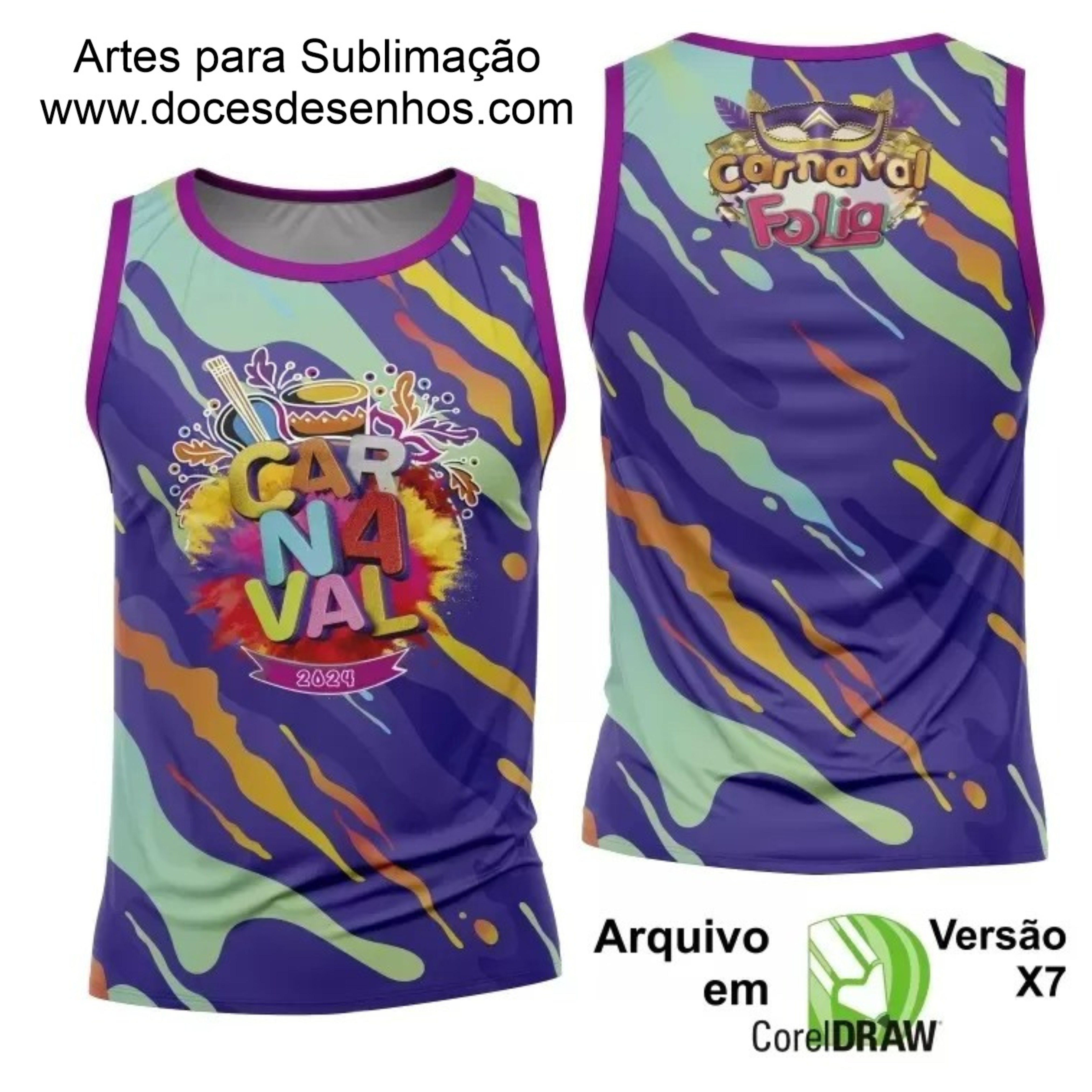 Arte Camisa Bloco Abadá Sublimação Carnaval 2024 - Modelo 95 Arte Camisa Bloco Abadá Sublimação Carnaval 2024 - Modelo 95