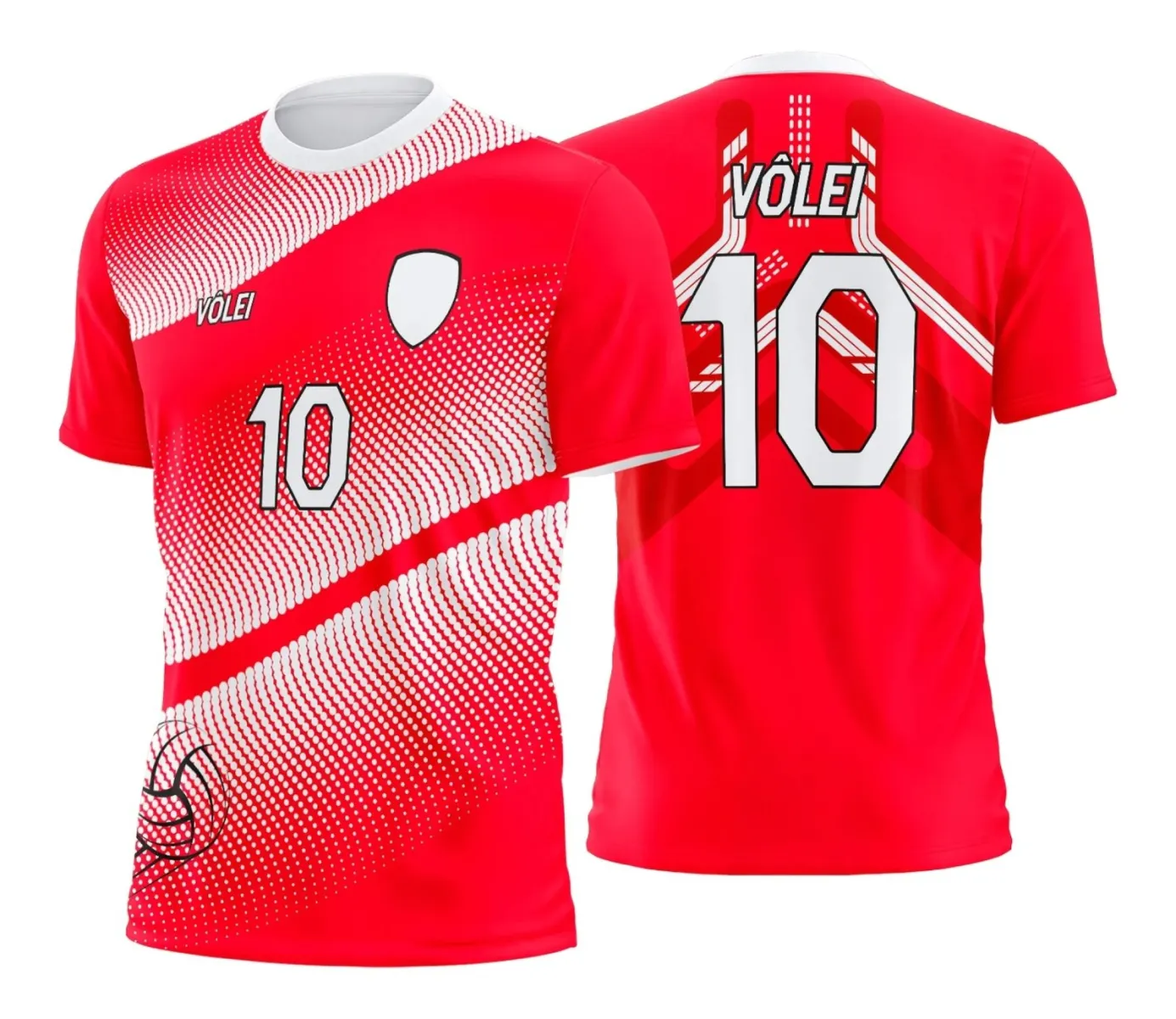 Arte Digital para Camiseta de Vôlei Feminino
