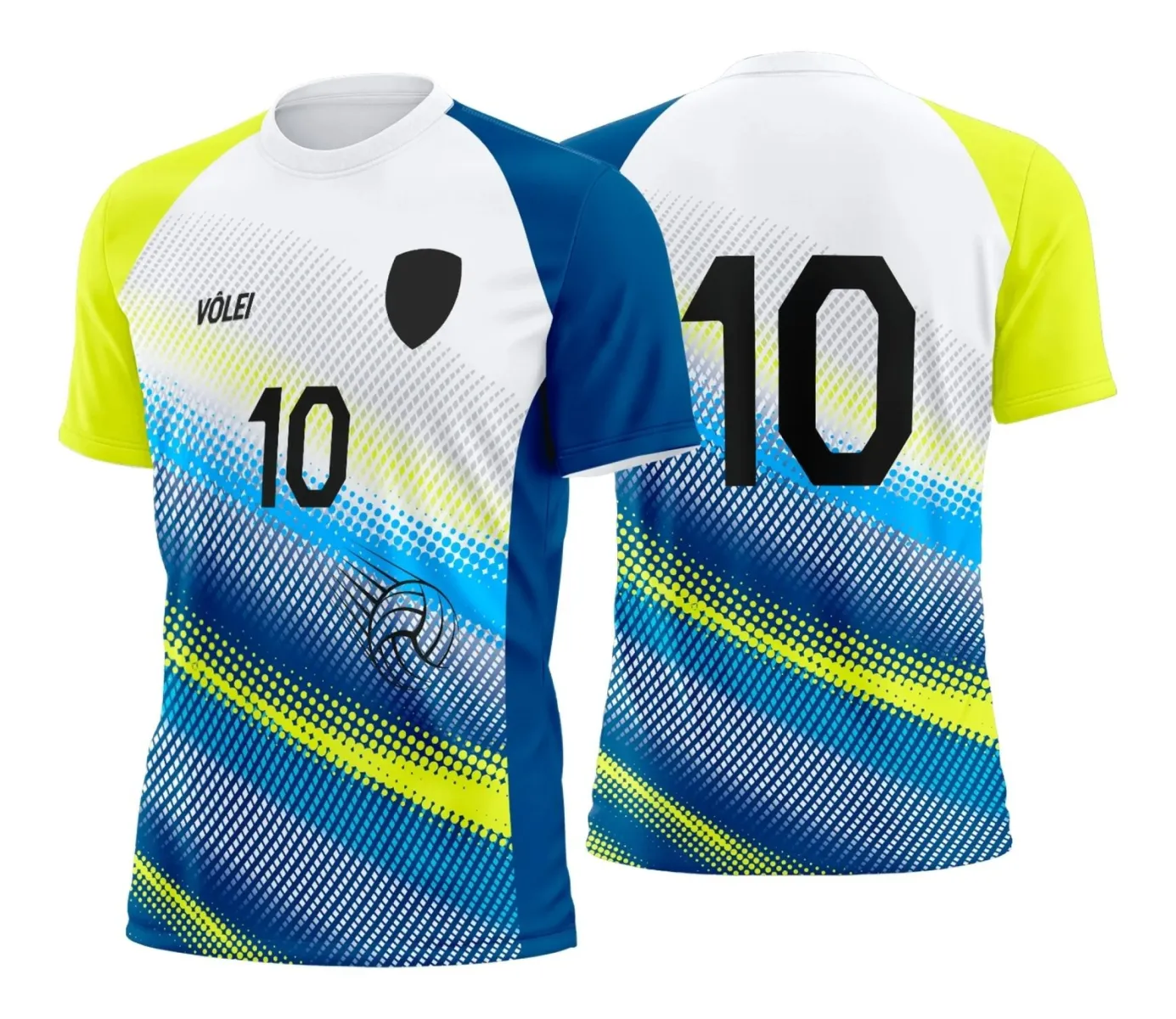 Arte Digital para Camiseta de Vôlei Feminino