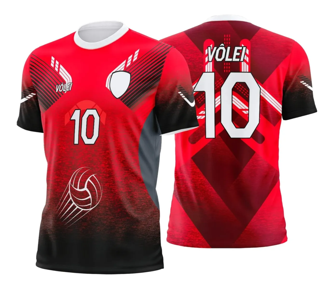 Arte Digital para Camiseta de Vôlei Feminino
