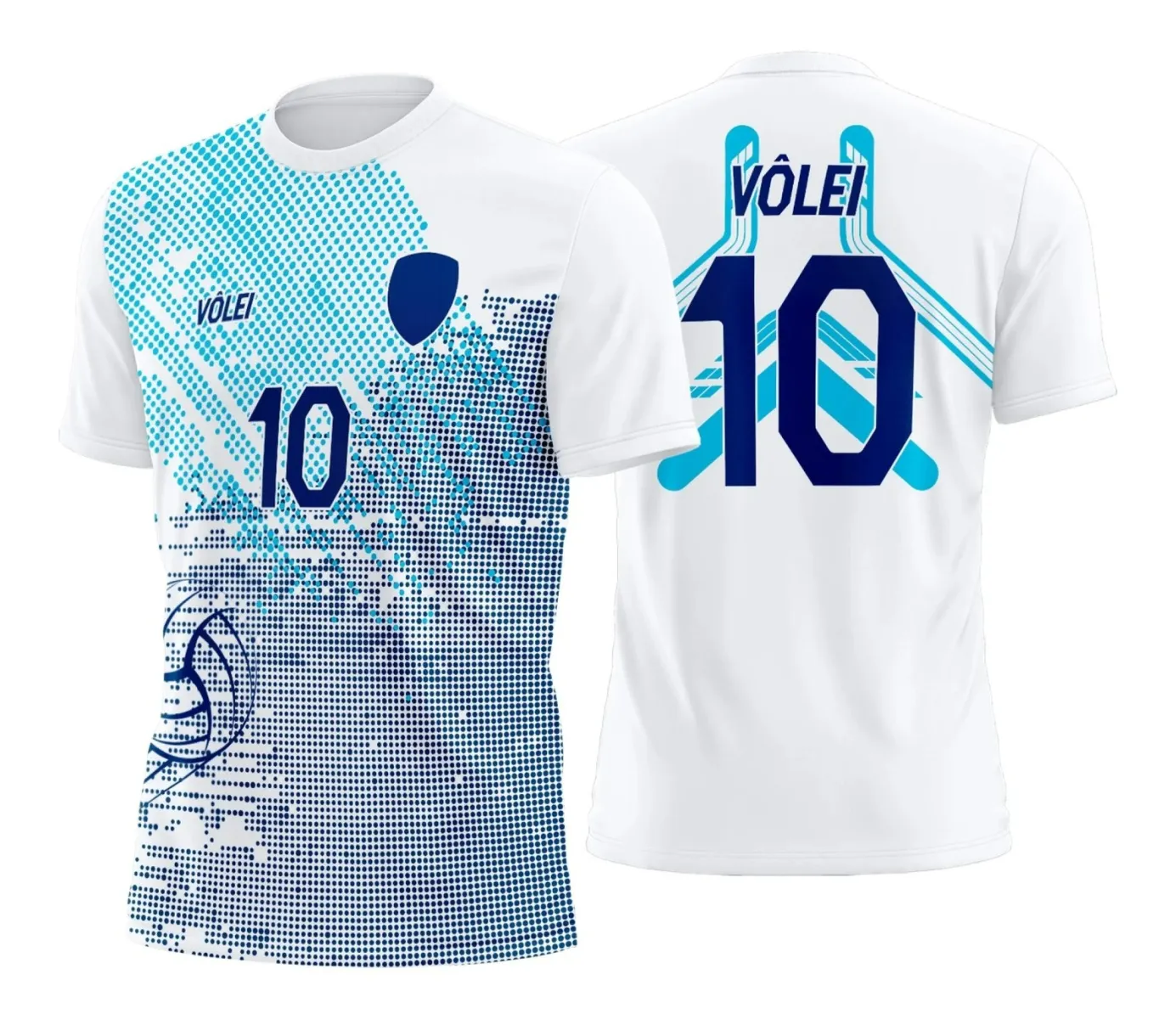 Arte Digital para Camiseta de Vôlei Feminino