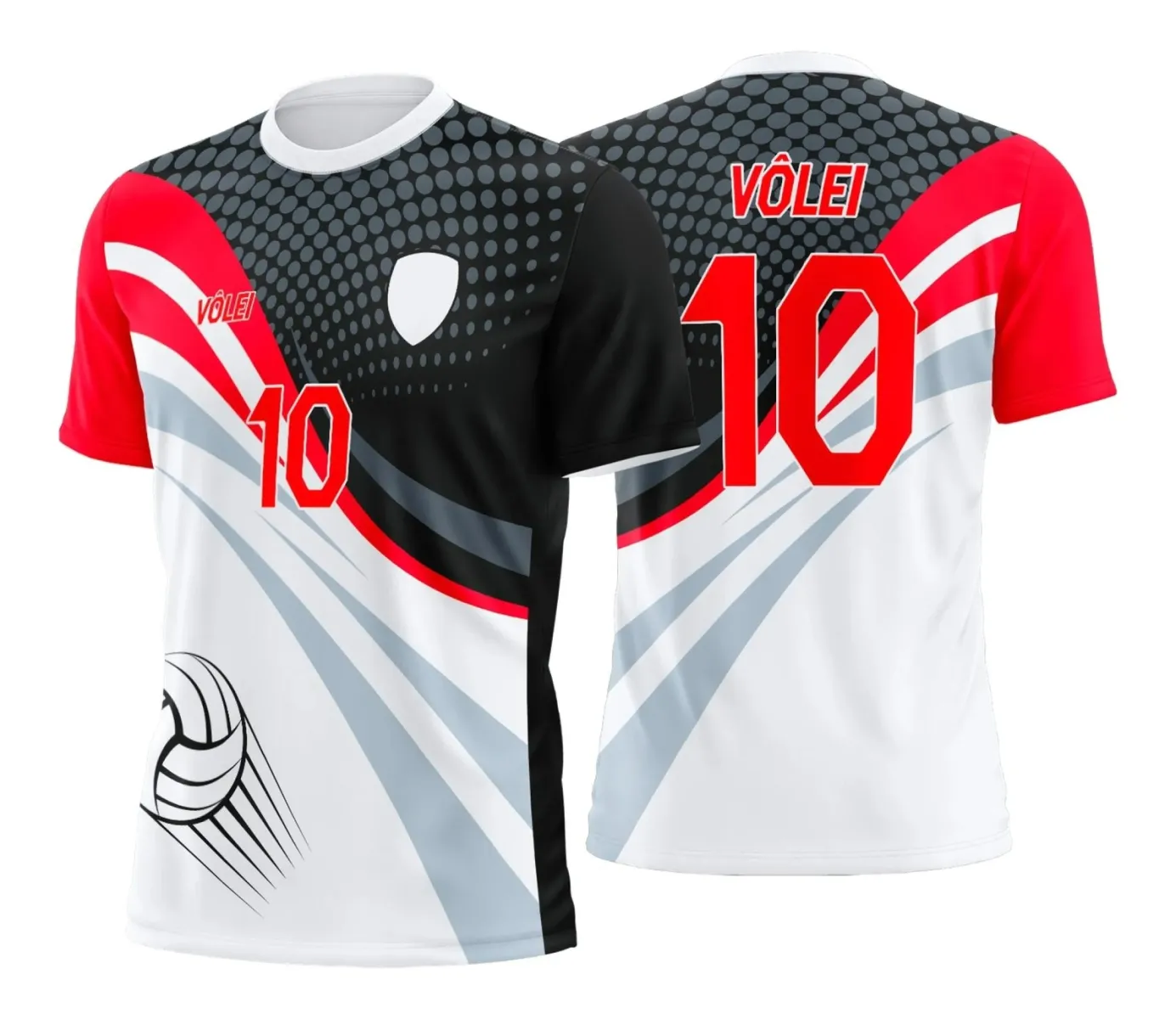 Arte Digital para Camiseta de Vôlei Feminino