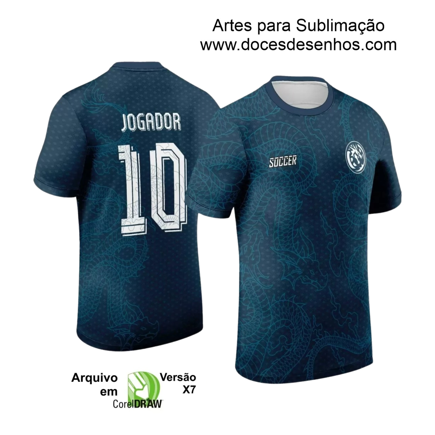 Arte Estampa - Camisa de Interclasse - Dragão 2024-2025