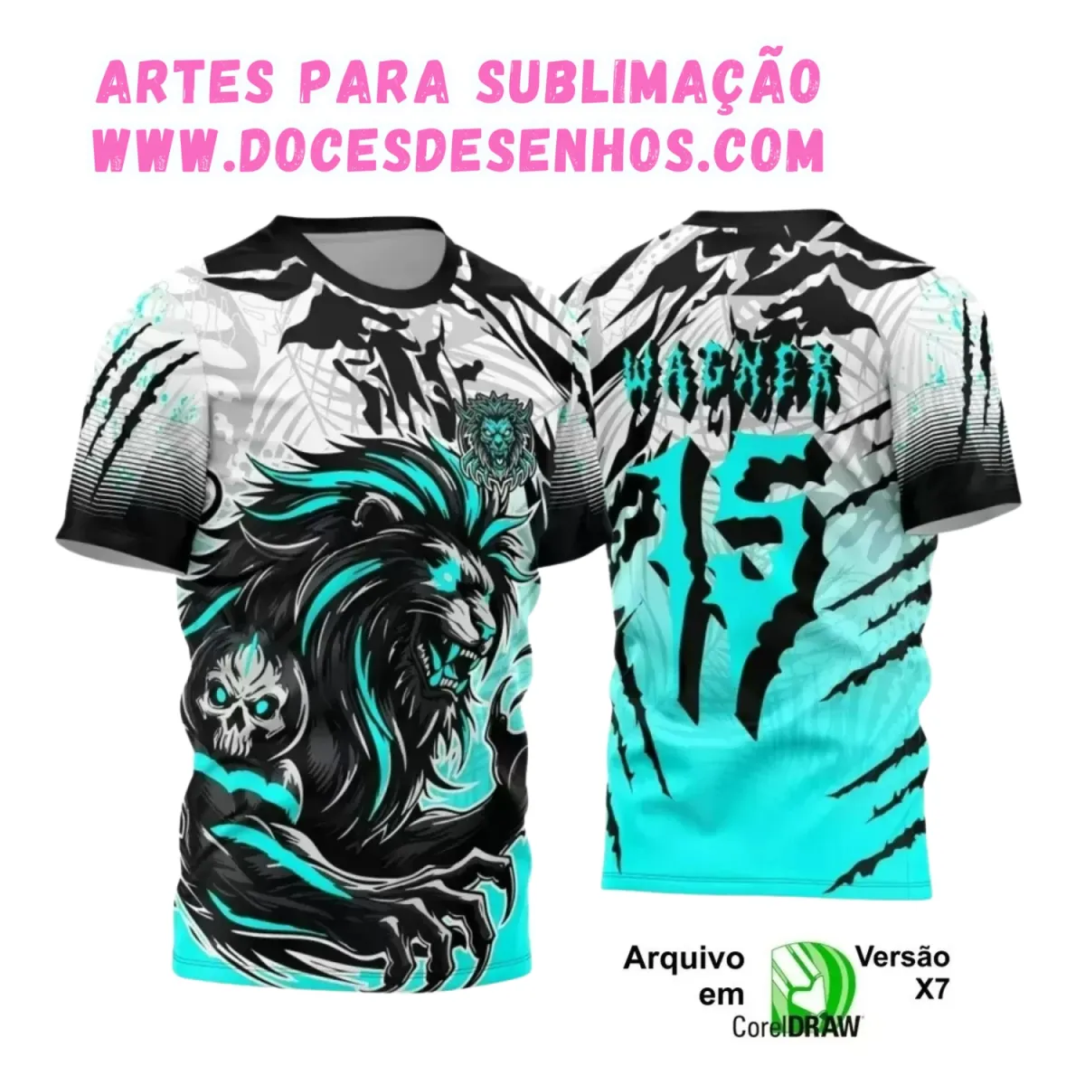 Arte Estampa Camiseta Escolar 2025: Tema Leão para Interclasse Arte Estampa Camiseta Escolar 2025: Tema Leão para Interclasse