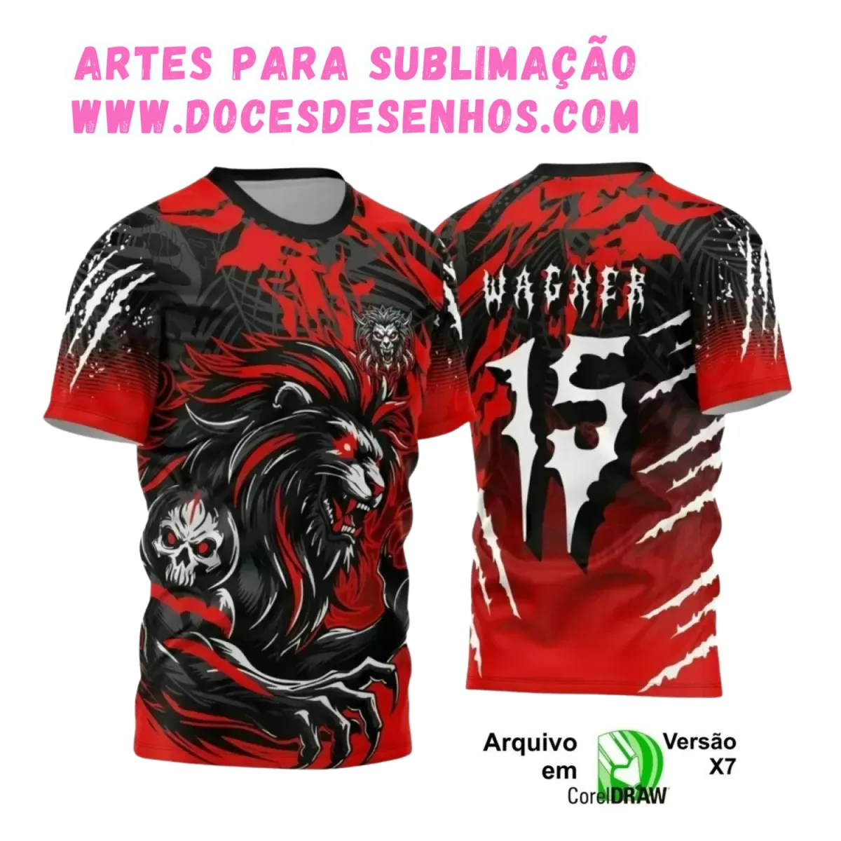 Arte Estampa Camiseta Escolar 2025: Tema Leão para Interclasse Arte Estampa Camiseta Escolar 2025: Tema Leão para Interclasse