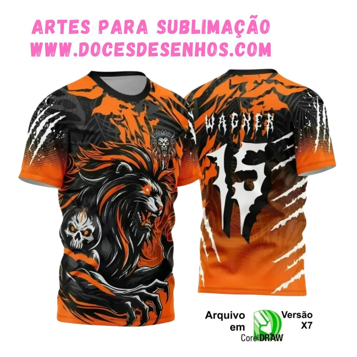 Arte Estampa Camiseta Escolar 2025: Tema Leão para Interclasse Arte Estampa Camiseta Escolar 2025: Tema Leão para Interclasse