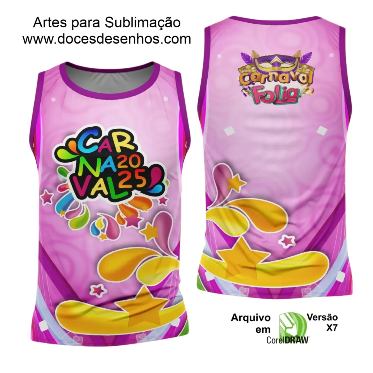 Arte Uniforme Camisa - Bloco Abadá Sublimação Carnaval - 2025 Arte Uniforme Camisa - Bloco Abadá Sublimação Carnaval - 2025