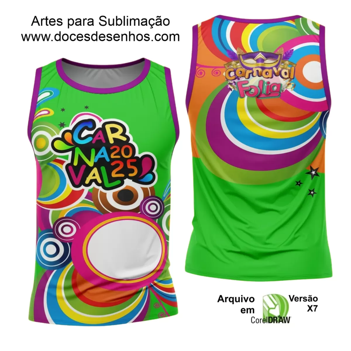 Arte Uniforme Camisa - Bloco Abadá Sublimação Carnaval - 2025 Arte Uniforme Camisa - Bloco Abadá Sublimação Carnaval - 2025