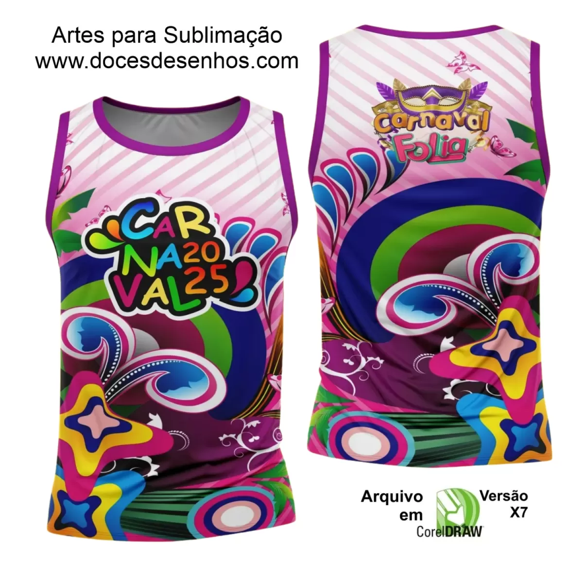 Arte Uniforme Camisa - Bloco Abadá Sublimação Carnaval - 2025 Arte Uniforme Camisa - Bloco Abadá Sublimação Carnaval - 2025