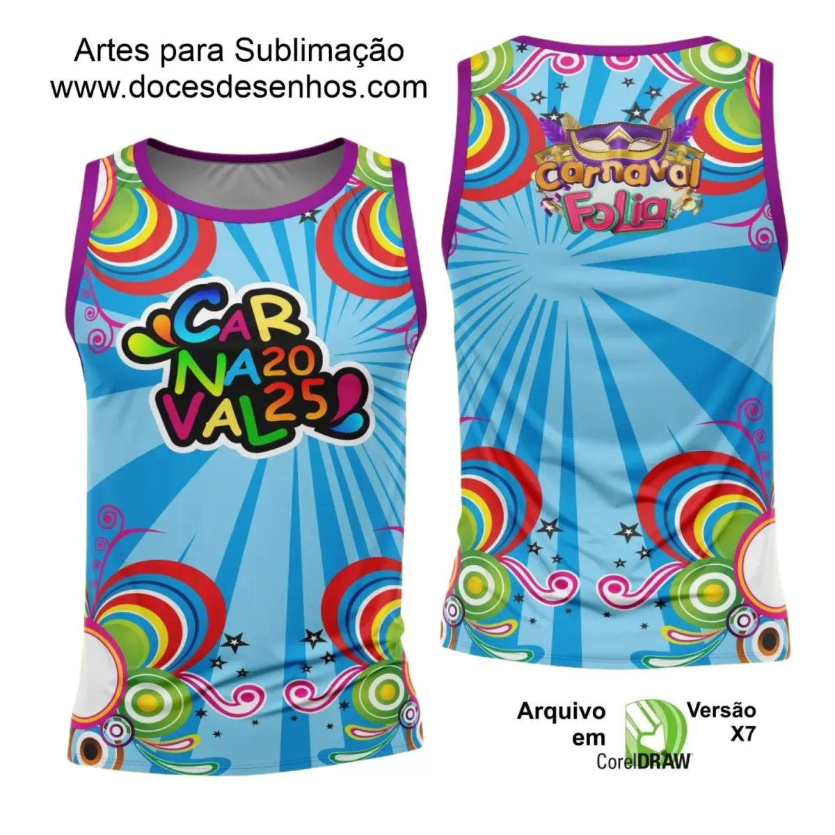 Arte Uniforme Camisa - Bloco Abadá Sublimação Carnaval - 2025 Arte Uniforme Camisa - Bloco Abadá Sublimação Carnaval - 2025