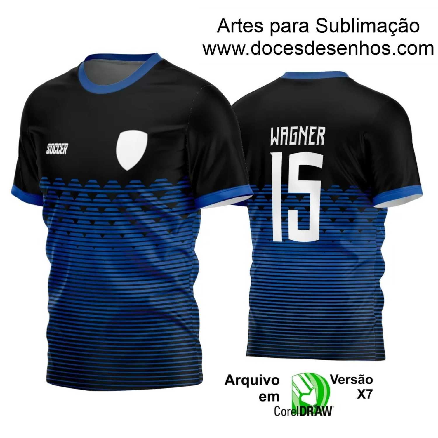 Arte Vetor Camisa - Interclasse 2024 - Jogos Internos 2024 - Time Amador - Futebol - Preta e Azul Arte Vetor Camisa - Interclasse 2024 - Jogos Internos 2024 - Time Amador - Futebol - Preta e Azul