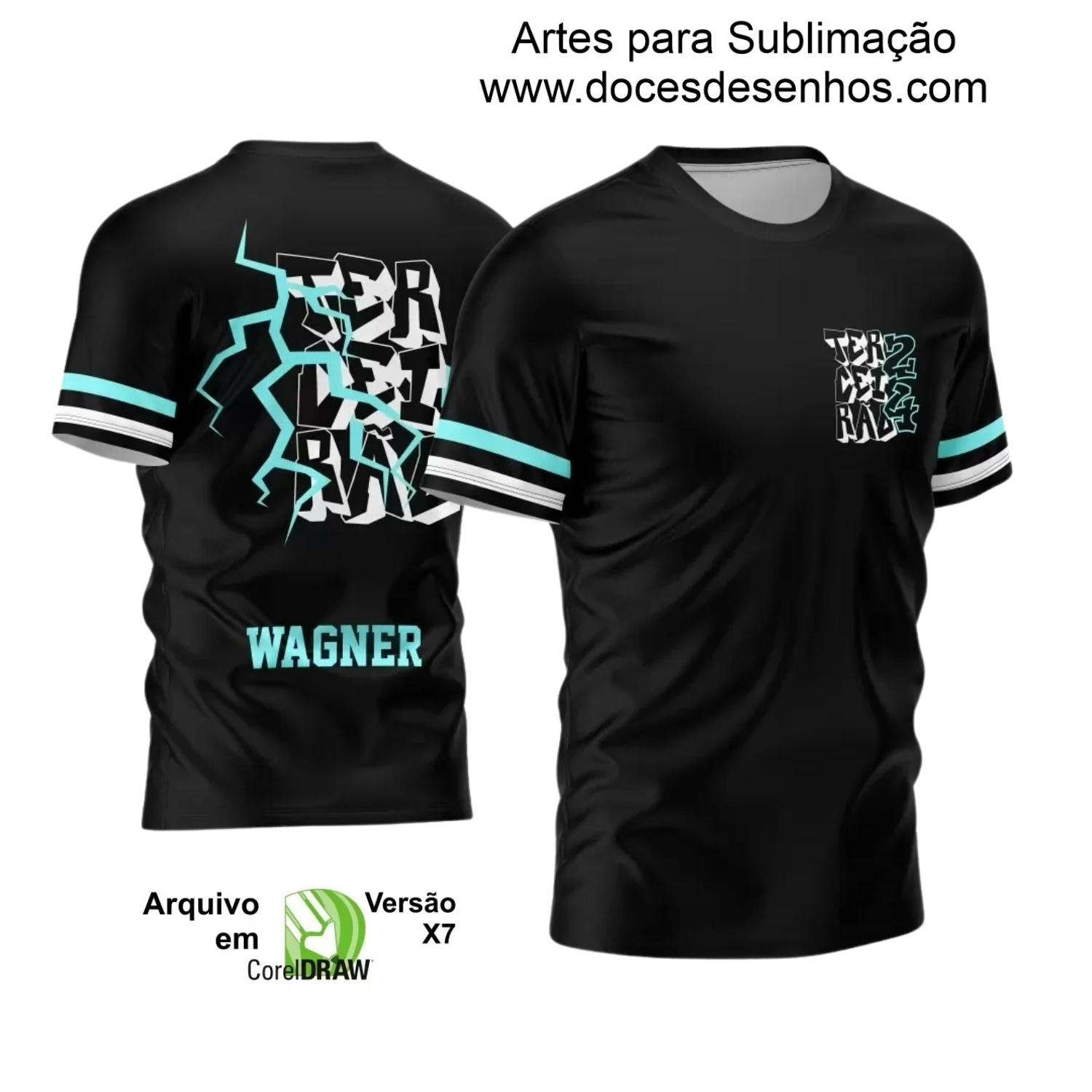 Arte Vetor Camisa Terceirão 2024 Raios e Relâmpagos Arte Vetor Camisa Terceirão 2024 Raios e Relâmpagos