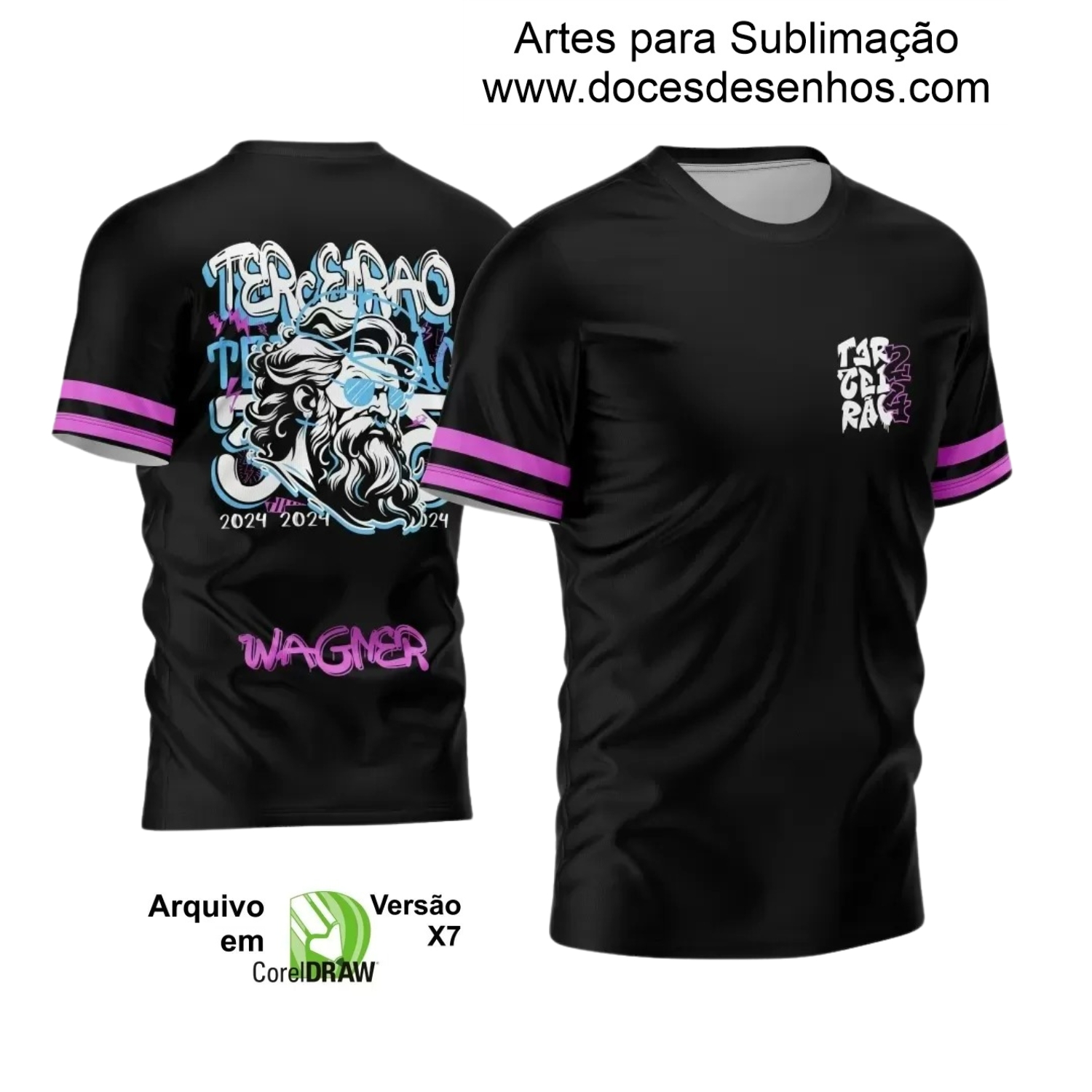 Arte Vetor Camisa Terceirão Zeus 2024