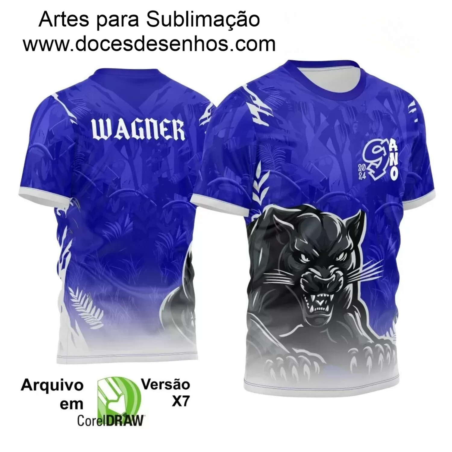 Arte Vetor - Camisa de Formandos - Nono Ano - Pantera - 2024 - 2025