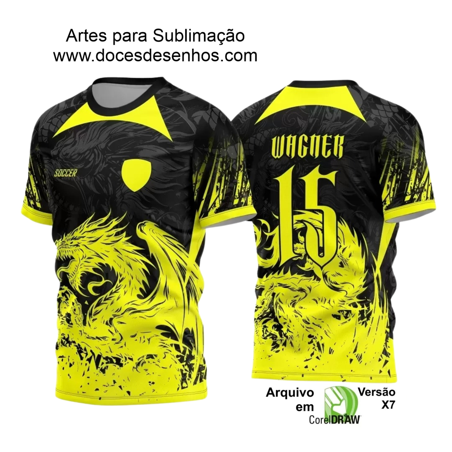 Arte Vetor - Camisa de Interclasse - Dragão 2024-2025