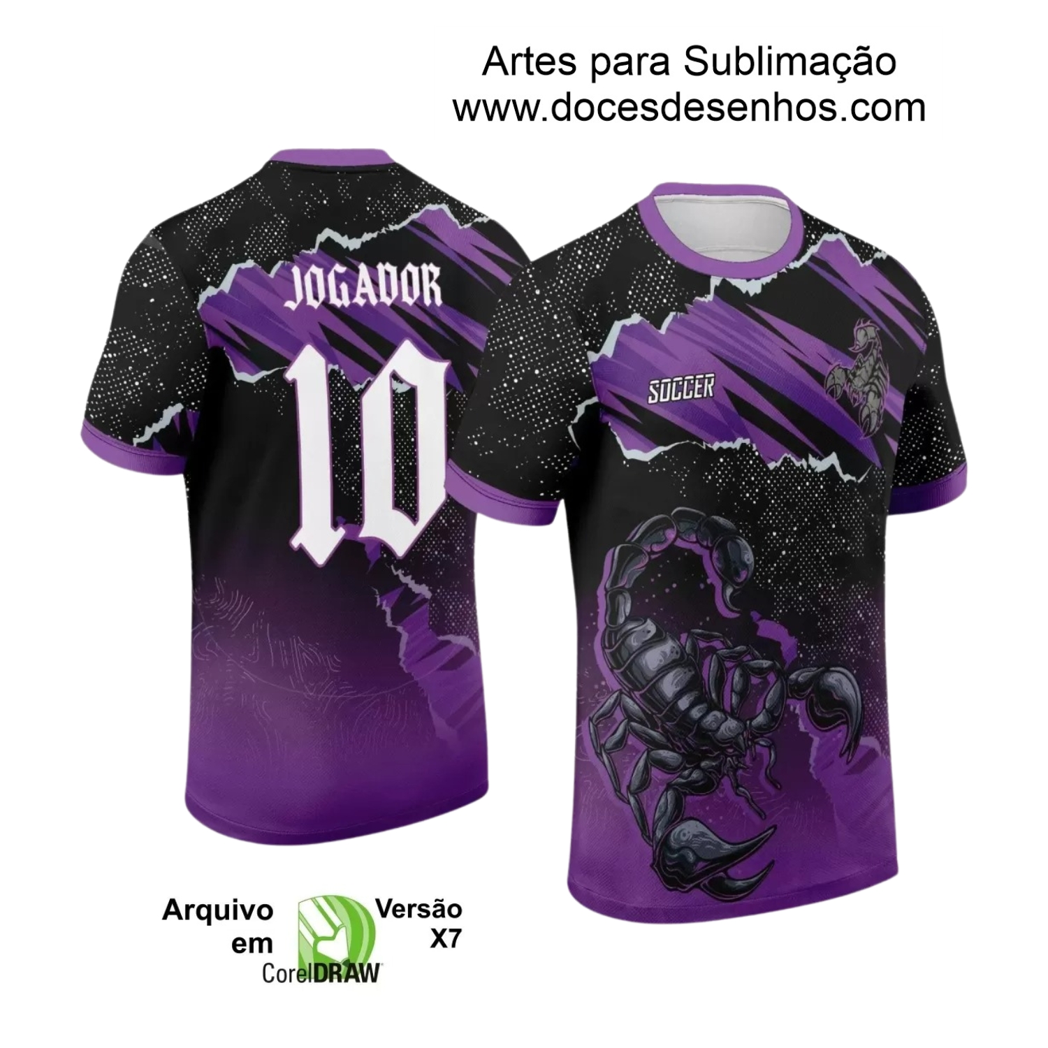 Arte Vetor - Camisa de Interclasse - Escorpião - 2024 - 2025