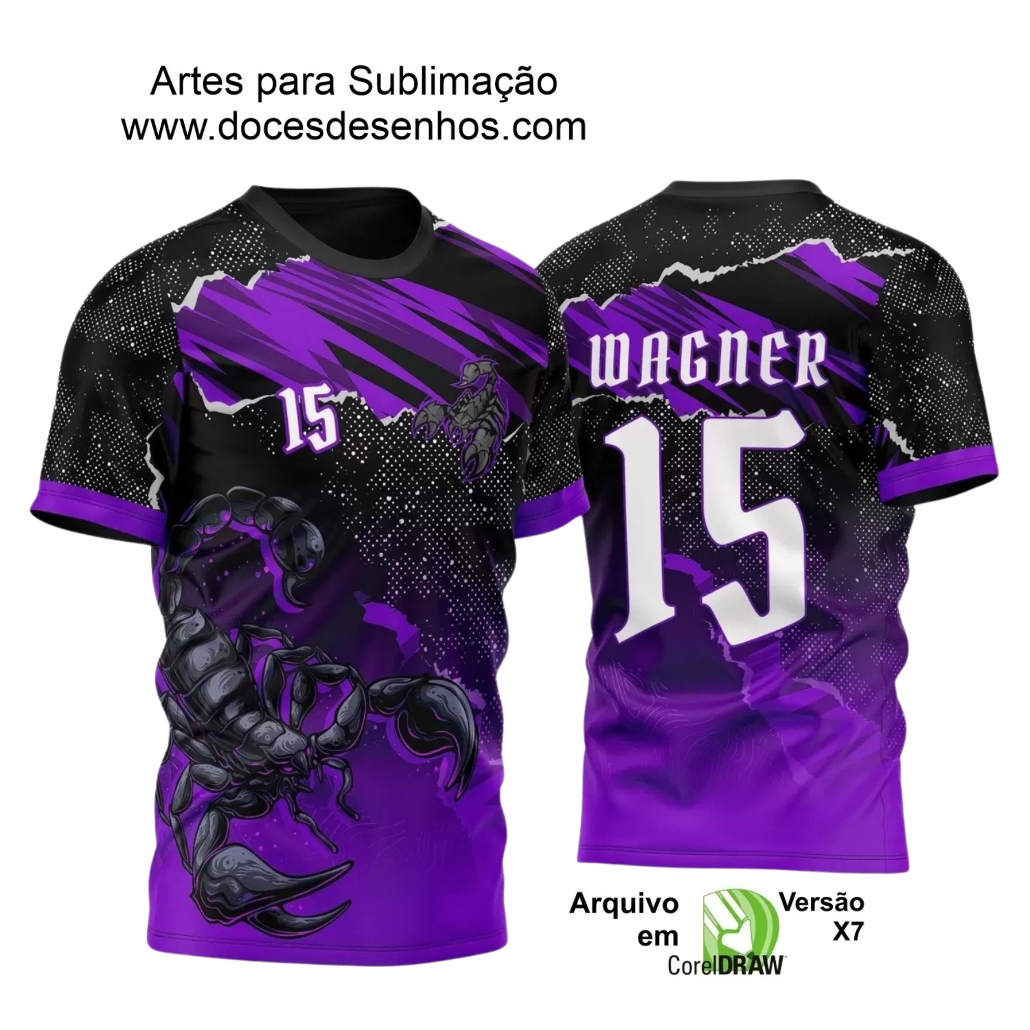 Arte Vetor - Camisa de Interclasse - Escorpião - 2024 - 2025