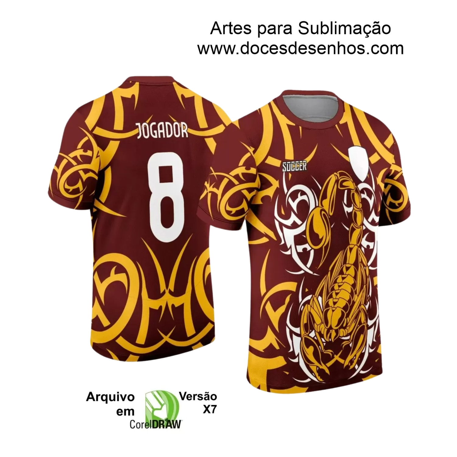 Arte Vetor - Camisa de Interclasse - Escorpião - 2024 - 2025