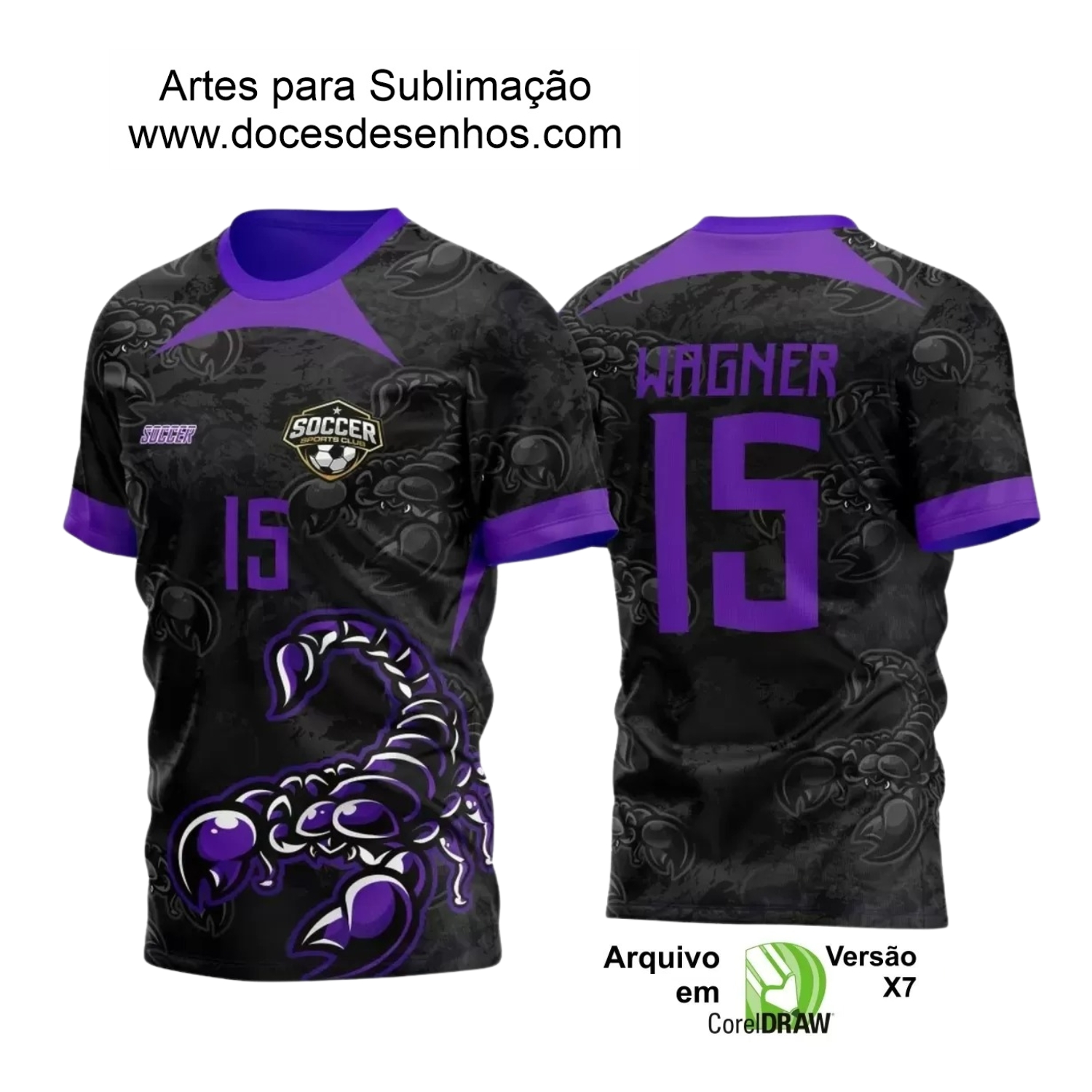 Arte Vetor - Camisa de Interclasse - Escorpião - 2024 - 2025