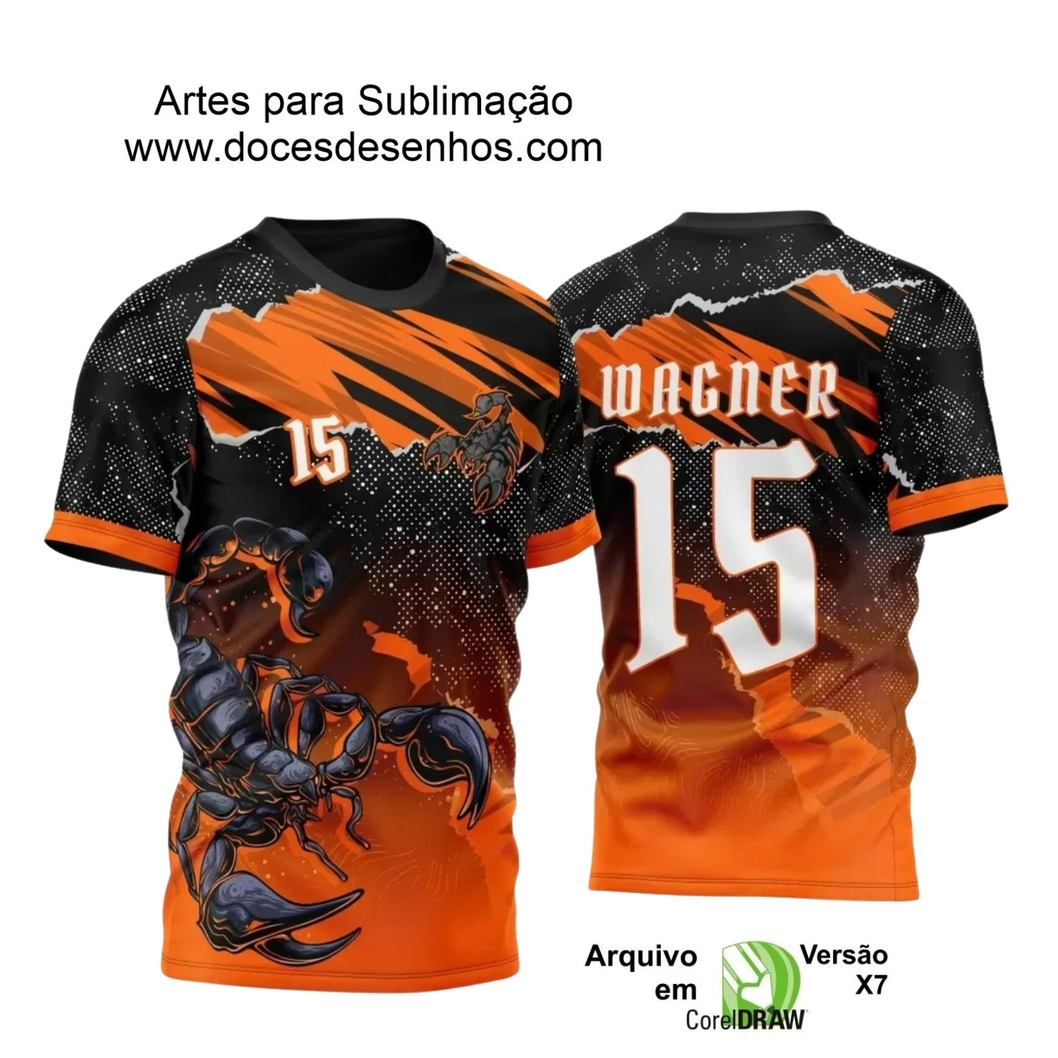 Arte Vetor - Camisa de Interclasse - Escorpião - 2024 - 2025