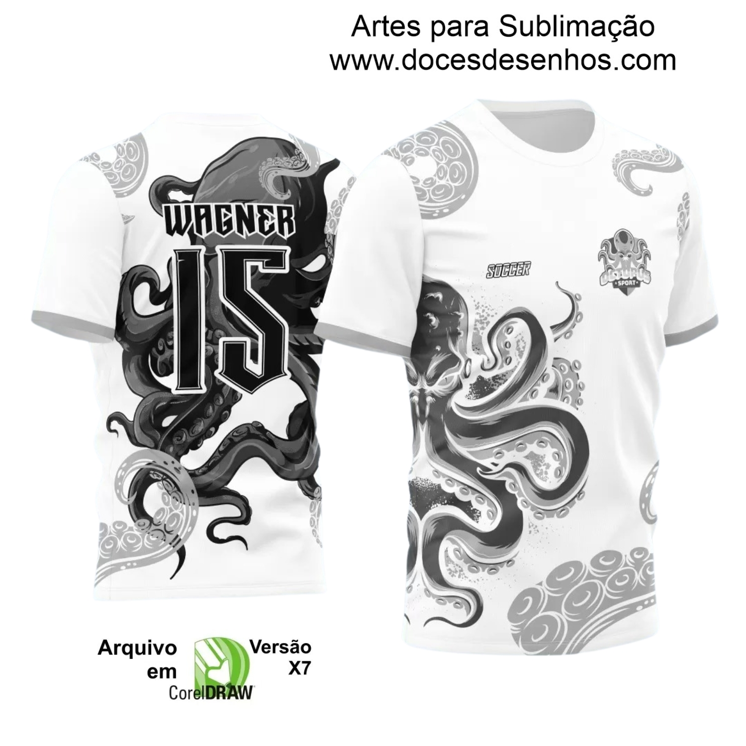 Arte Vetor - Camisa de Interclasse - Polvo - 2024 - 2025