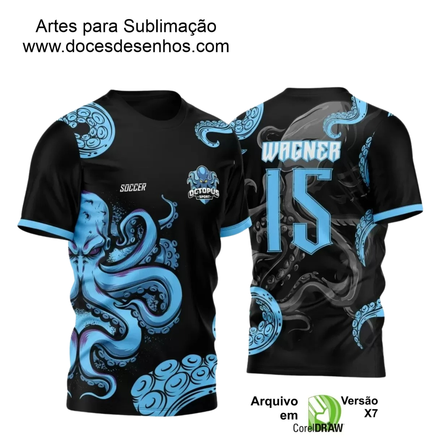 Arte Vetor - Camisa de Interclasse - Polvo - 2024 - 2025