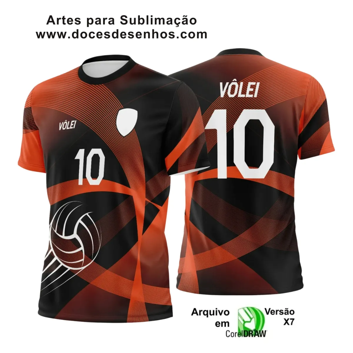 Arte Vetor Camiseta Vôlei 2025 para Sublimação Arte Vetor Camiseta Vôlei 2025 para Sublimação