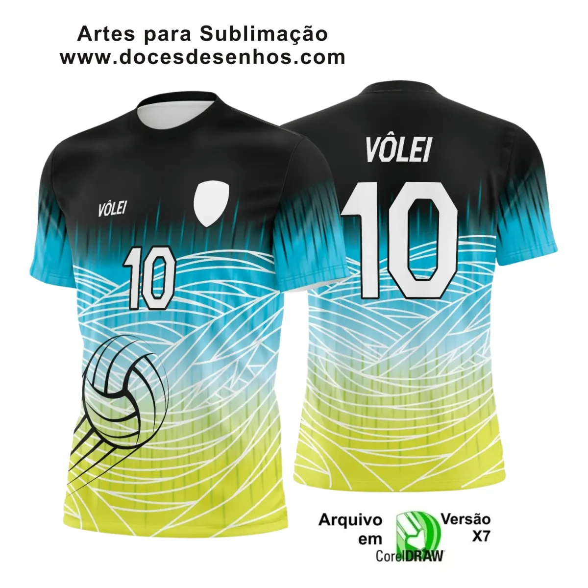Arte Vetor Camiseta Vôlei 2025 para Sublimação Arte Vetor Camiseta Vôlei 2025 para Sublimação