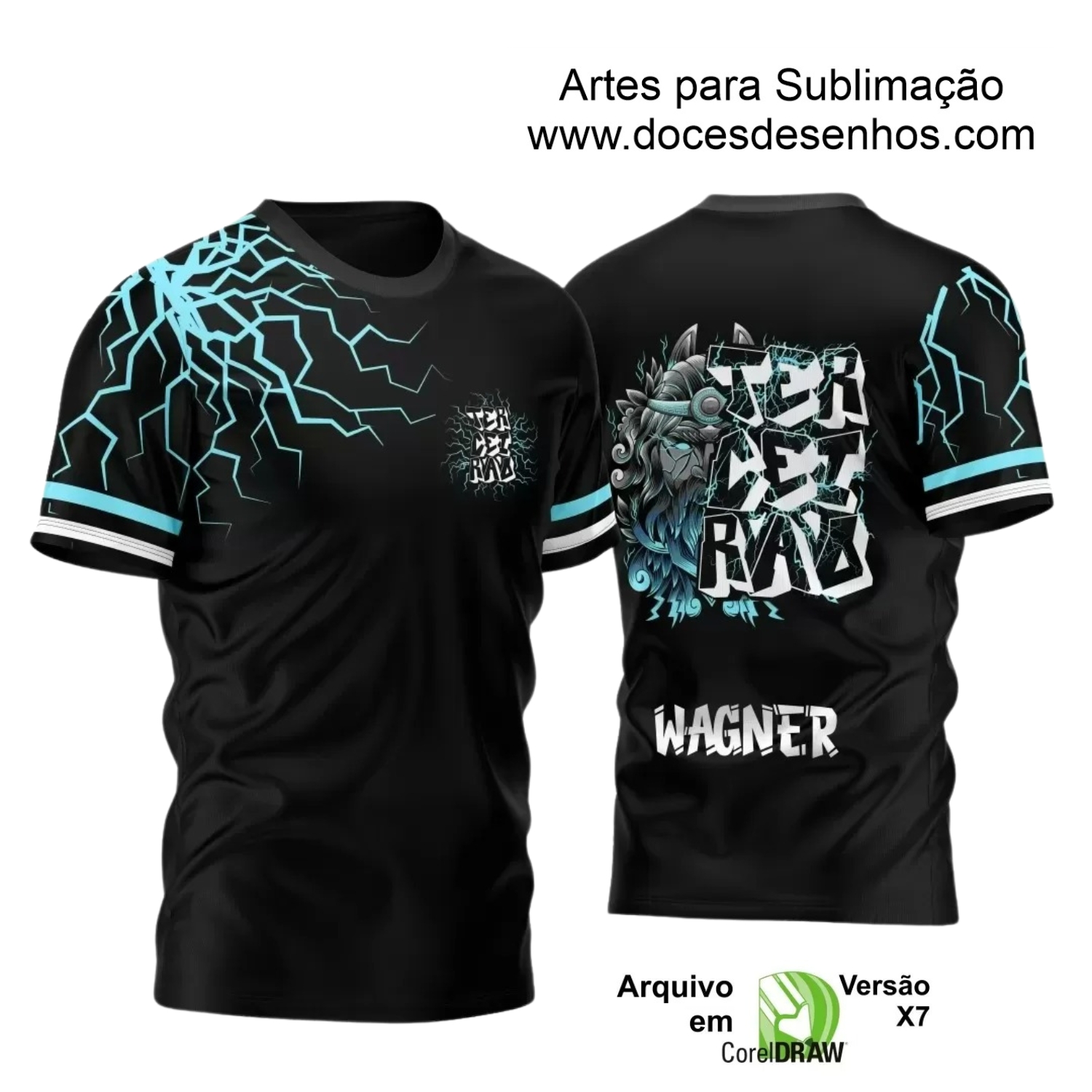 Template Camisa Terceirão 2024 Zeus Raios