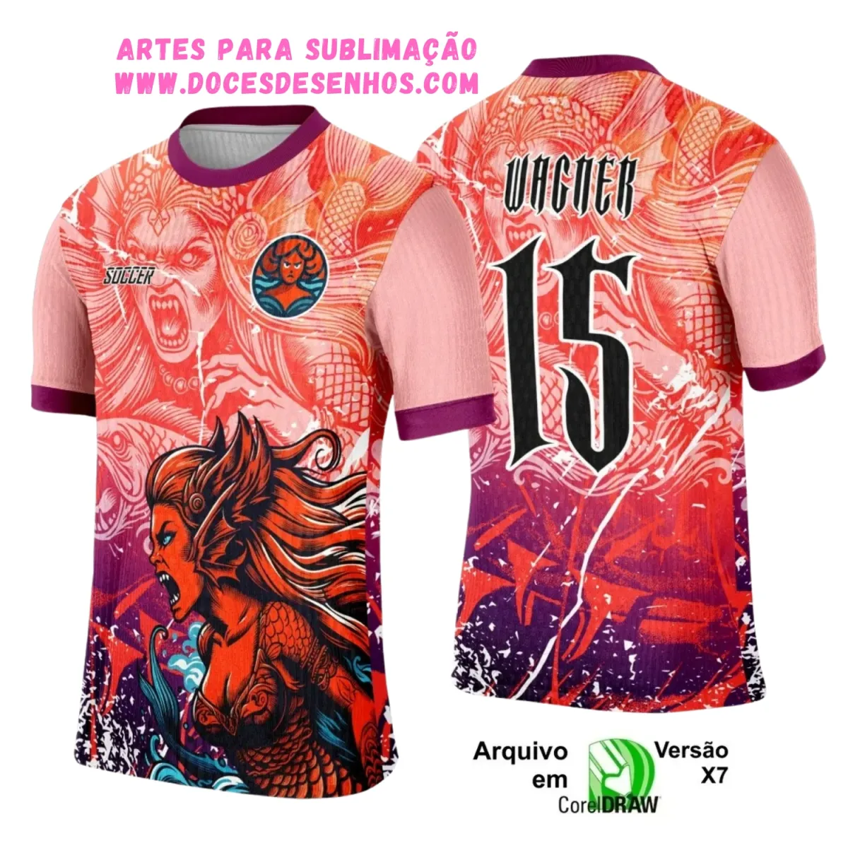 Arte para Camisa Interclasse Sereia 2025