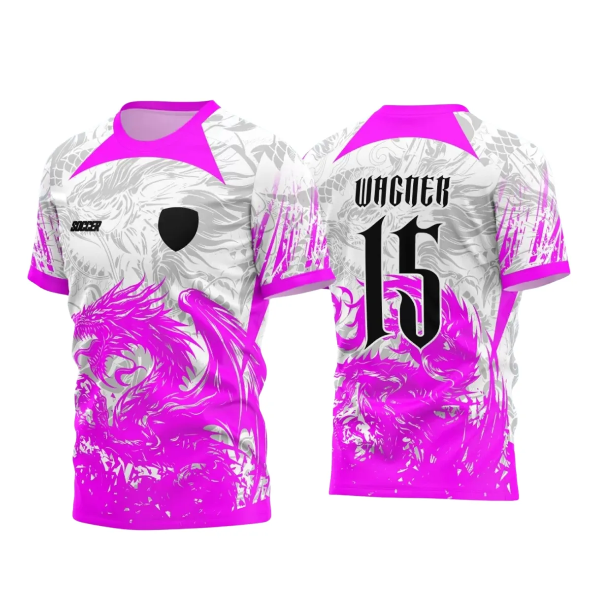 Arte para Camiseta Escolar Tema Dragão Fogo