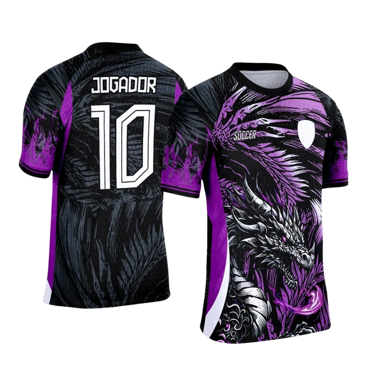 Arte para Camiseta Escolar Tema Dragão Fogo