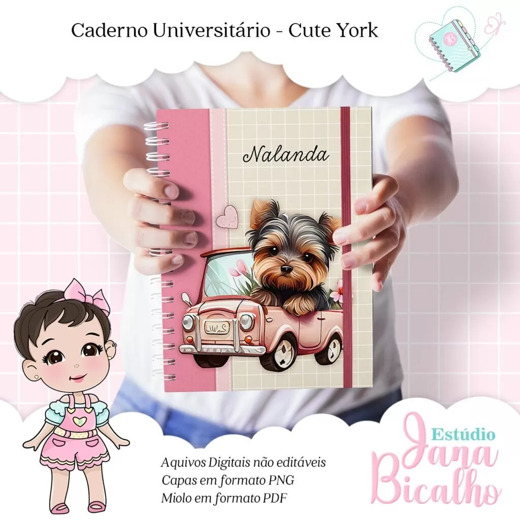 Caderno Universitário – Coleção Cute York (Jana Bicalho) Caderno Universitário – Coleção Cute York (Jana Bicalho)