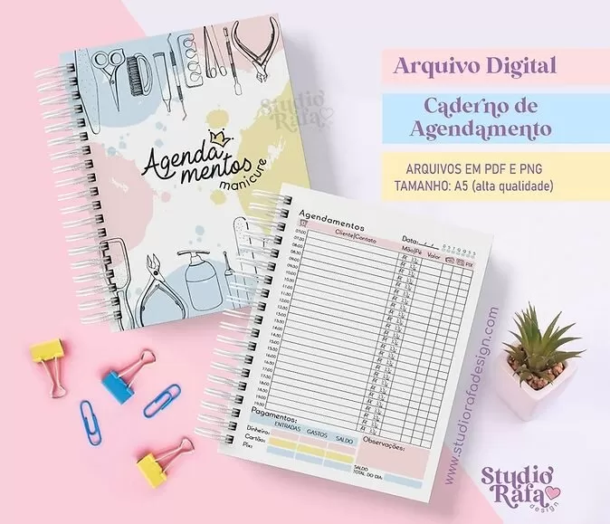Caderno de Agendamento Manicure Permanente 2024 (Rafa) Caderno de Agendamento Manicure Permanente 2024 (Rafa)