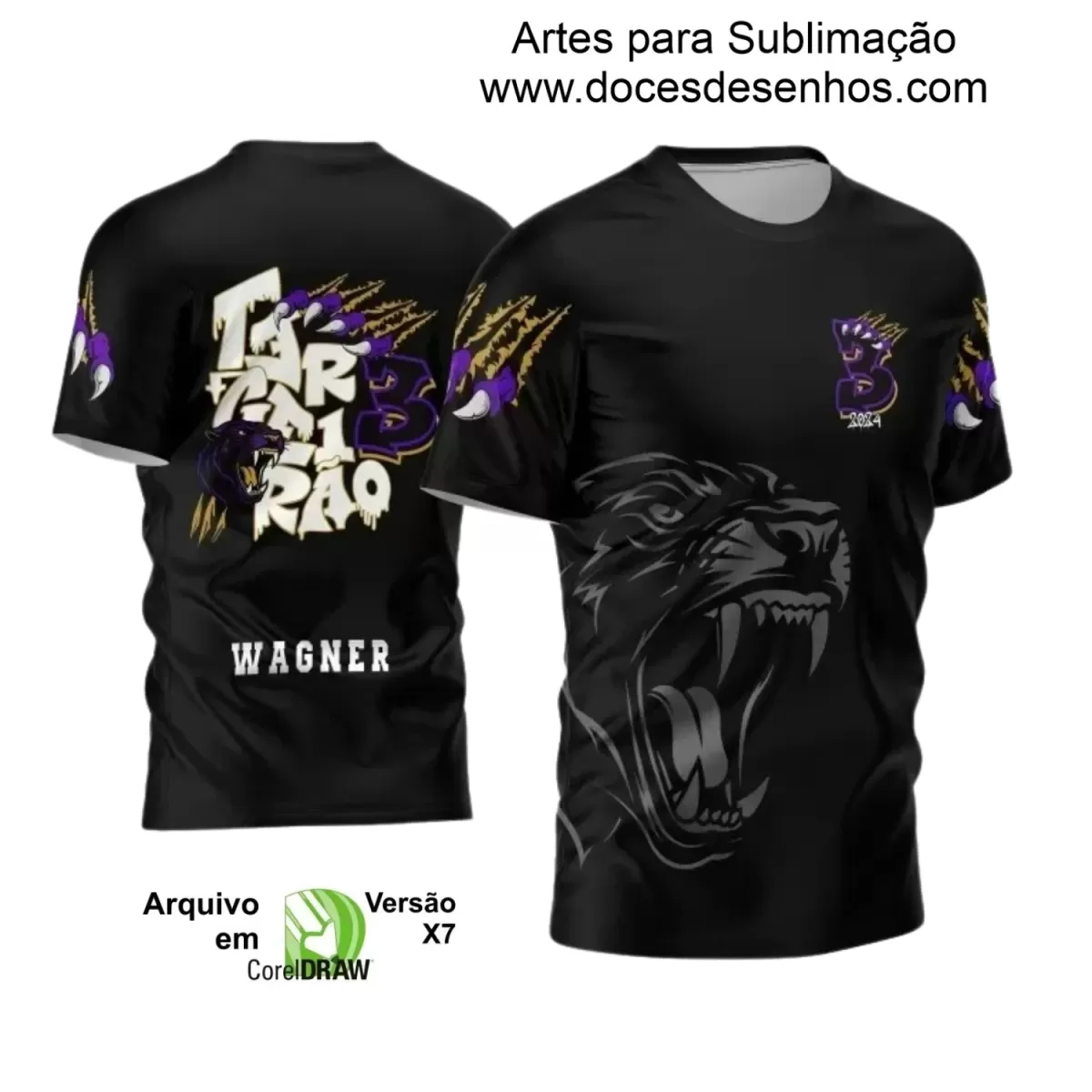Camisa Escolar Personalizada - Terceirão - Tema Pantera Negra - 2024 - 2025 Camisa Escolar Personalizada - Terceirão - Tema Pantera Negra - 2024 - 2025