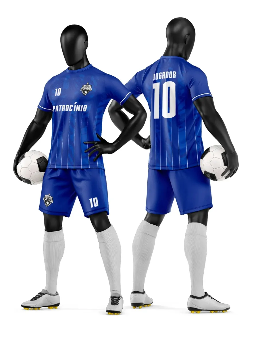 Camisa e Short de Futebol Amador Personalizado Camisa e Short de Futebol Amador Personalizado