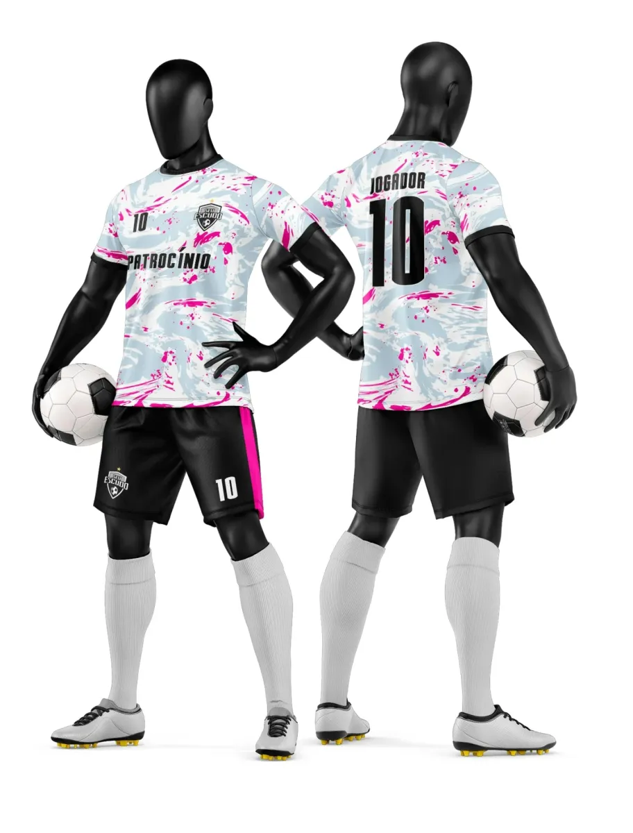 Camisa e Short de Futebol Amador Personalizado Camisa e Short de Futebol Amador Personalizado