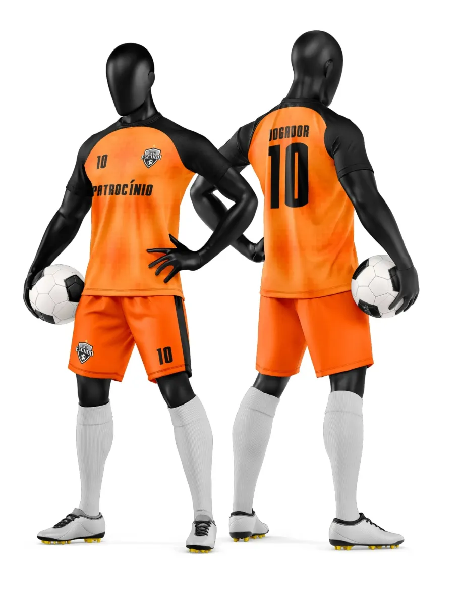 Camisa e Short de Futebol Amador Personalizado Camisa e Short de Futebol Amador Personalizado