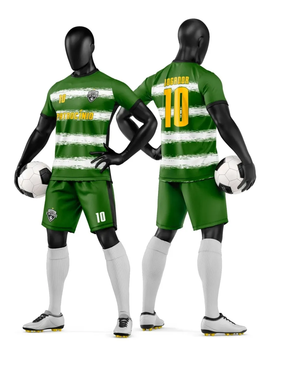 Camisa e Short de Futebol Amador Personalizado Camisa e Short de Futebol Amador Personalizado