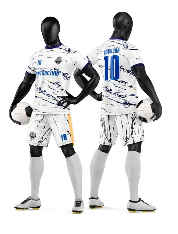Camisa e Short de Futebol Amador Personalizado Camisa e Short de Futebol Amador Personalizado