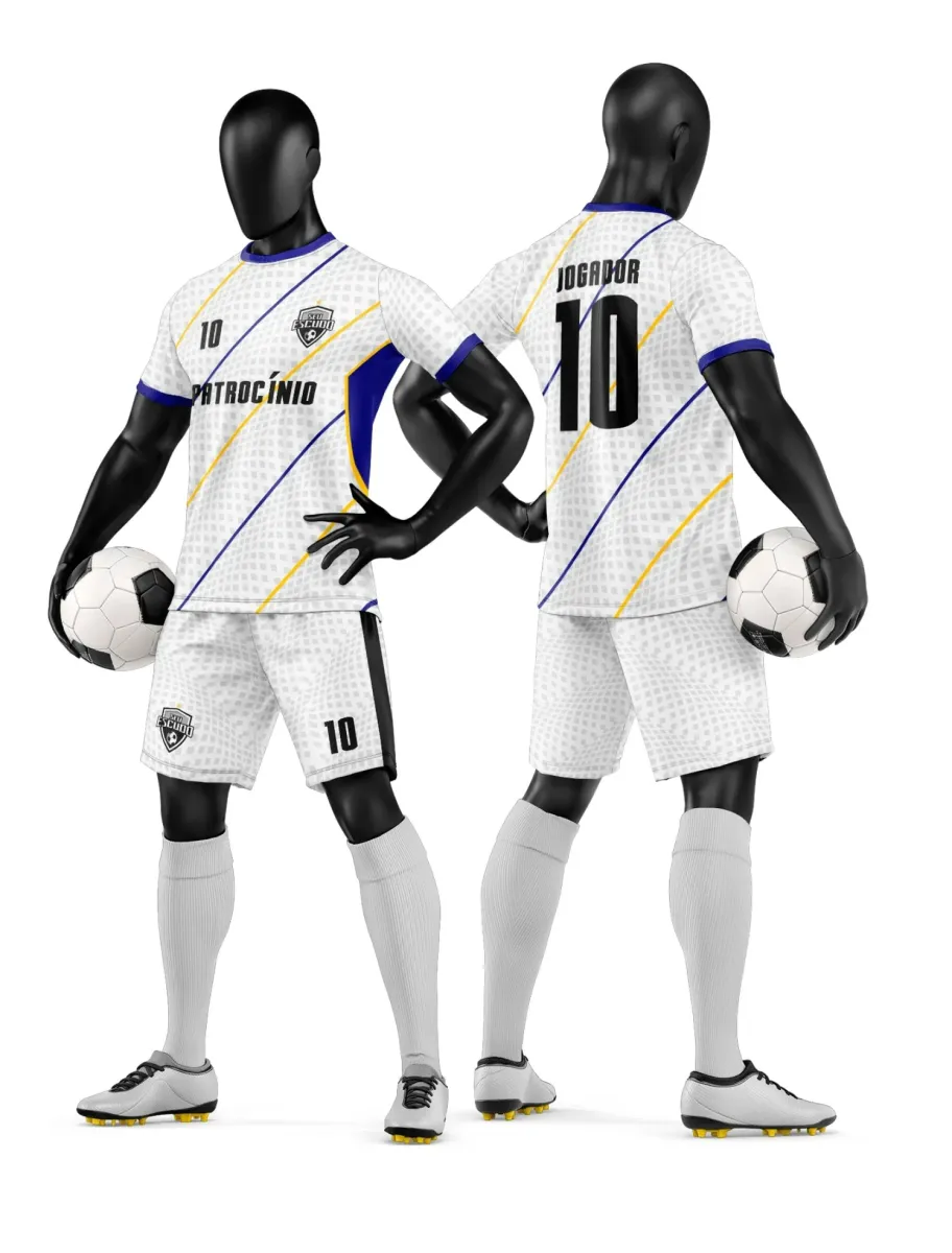 Camisa e Short de Futebol Amador Personalizado Camisa e Short de Futebol Amador Personalizado