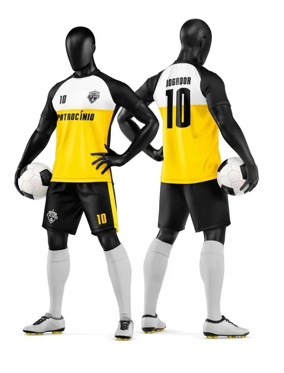 Camisa e Short de Futebol Amador Personalizado Camisa e Short de Futebol Amador Personalizado