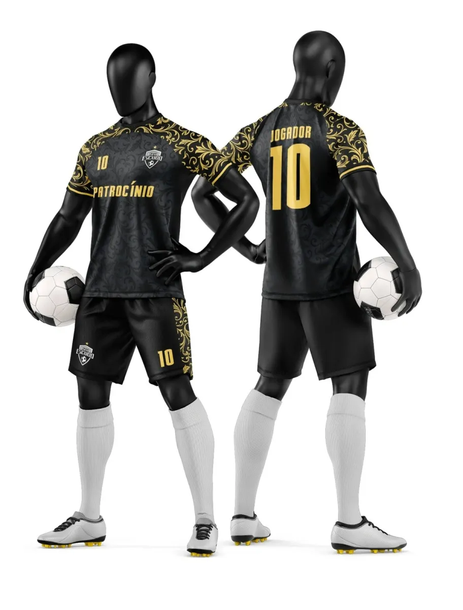 Camisa e Short de Futebol Amador Personalizado Camisa e Short de Futebol Amador Personalizado